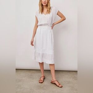 RAILS $250 ASHLYN LINEN LACE LUXE DRESS